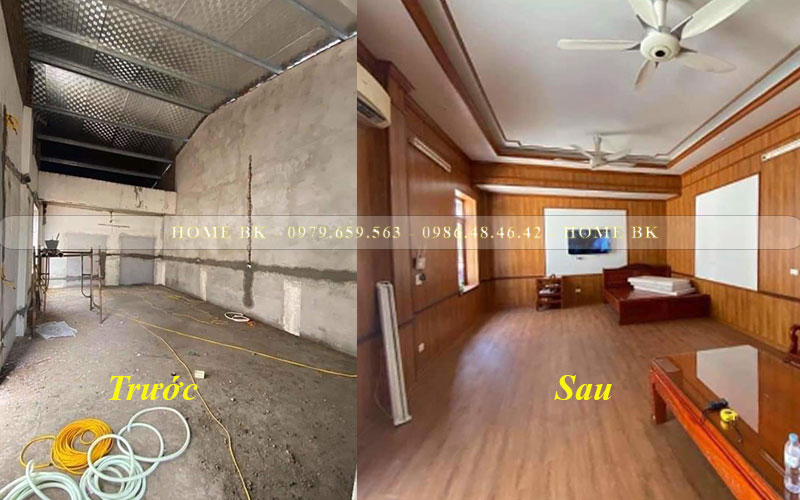 Cải tạo nhà cũ bằng tấm ốp nhựa