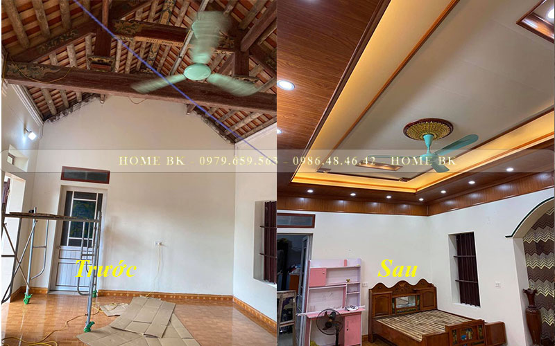 Cải tạo nhà cũ bằng tấm ốp nhựa