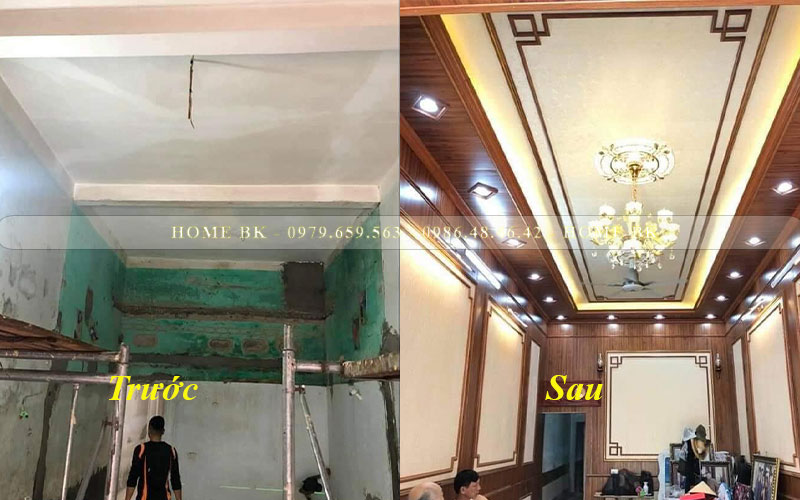 Cải tạo nhà cũ bằng tấm ốp nhựa