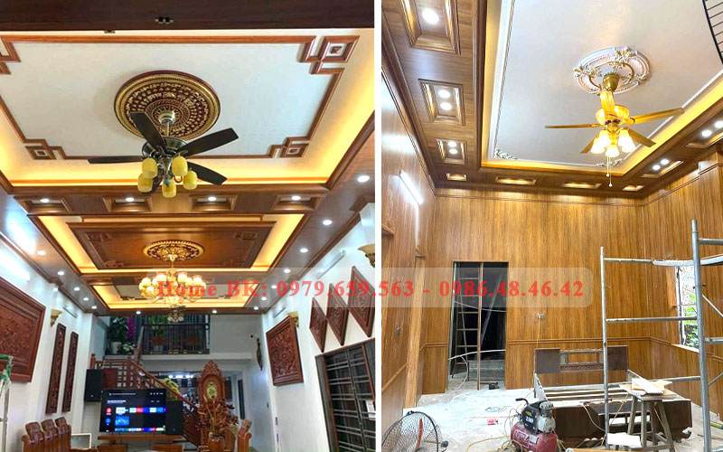 Ốp nhựa giả gỗ phòng khách đẹp nhất 2022