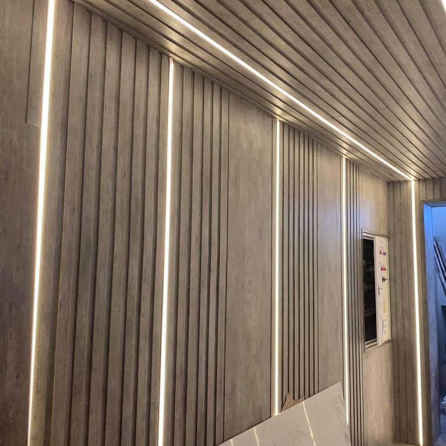 vách nhựa ốp tường lam sóng