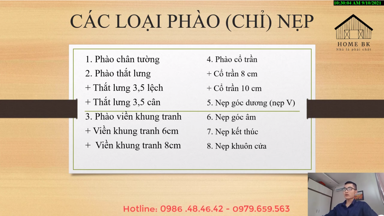 CÁC LOẠI PHÀO CHỈ PVC NANO - BK HOME TỔNG KHO VẬT TƯ PVC NANO