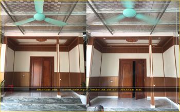 Ốp tường nhựa giả gỗ tại Lương Sơn, Hòa Bình