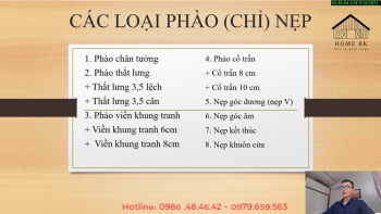 CÁC LOẠI PHÀO CHỈ PVC NANO - BK HOME TỔNG KHO VẬT TƯ PVC NANO